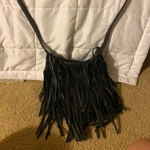 black fringe purse!!<3